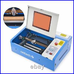 OMTech 40W 12x 8 K40 CO2 Laser Engraver Marker w. K40 Rotary Axis Attachment