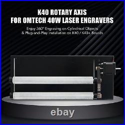 OMTech 40W 12x 8 K40 CO2 Laser Engraver Marker w. K40 Rotary Axis Attachment