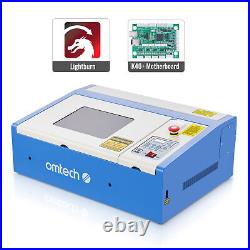 OMTech 40W 12x 8 K40 CO2 Laser Engraving Machine w. K40+ Mainboard & LightBurn