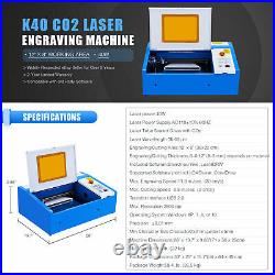 OMTech 40W 12x8 in. K40 CO2 Laser Engraving Cutting Machine Engraver Cutter