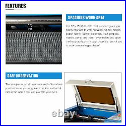 OMTech 50W 12x20 CO2 Laser Engraver Cutter Engraving Machine with Rotary Axis