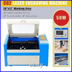 OMTech 50W 20x12 CO2 Laser Cutting Engraving Machine Cutter Engraver Trocen