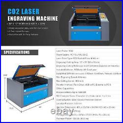 OMTech 50W 20x12 CO2 Laser Engraver Engraving Cutting Machine with Rotary Axis