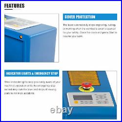 OMTech 50W 20x12 CO2 Laser Engraving Cutter withLightburn & Rotary Axis