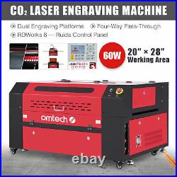 OMTech 60W 28x20in Workbed Laser Engraver Cutter Etcher with Ruida Control Panel