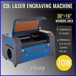 OMTech 70W 30x16 Bed CO2 Laser engraver Cutter Etcher with Autofocus Ruida