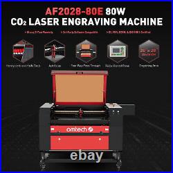 OMTech 80W 28x20 Inch CO2 Laser Engraver Engraving Cutting with Ruida Lightburn