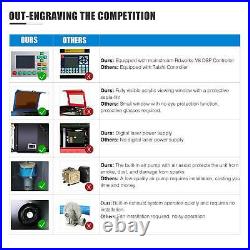 OMTech CO2 Laser Engraver 60W 28x20 Cutting Engraving Machine with Rotary Axis