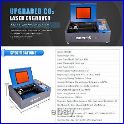 OMTech CO2 Laser Engraver Cutter Engraving Cutting 12x 8 40W LCD Red Dot K40