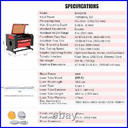 OMTech CO2 Laser Engraver Machine with Ruida Controls Autofocus & 28x20 Bed 80W