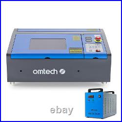 OMTech K40 CO2 Laser Engraving Machine 40W Laser Marker 8x12 With Water Chiller
