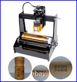 Portable Cylindrical Laser Engraving Machine Desktop Metal Engraver Printing 15W