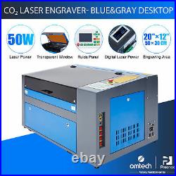 Preenex 50W CO2 Laser Engraving Cutting Machine Ruida Engraver Cutter 20 ×12 in