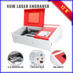 Premium High Precision 40W CO2 Laser Engraver withUSB port 12x 8 for Crafting