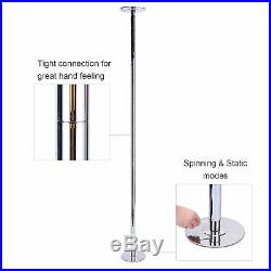 Professional Dance Pole Fitness Portable Static Spinning Dancing Pole 45mm