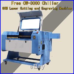 Promotion! 80W CO2 USB Laser Engraving Cutting Machine & Free CW-3000 Chiller