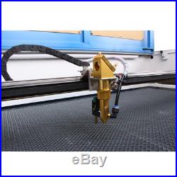 RECI 100W CO2 Laser Engraving Machine Engraver Cutter & 80MM Rotary RUIDA DSP