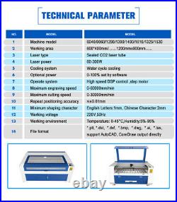 RECI 180W W8 CO2 Laser Cutting Machine 51X35 (1300X900mm) Laser Engraver Cutter