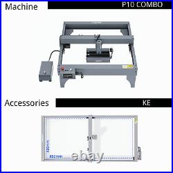 (Refurbished)ATEZR P10 10W Combo Set Laser Engraving Machine? 360°Rotating Rubber