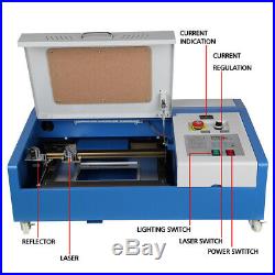 Ridgeyard 40W CO2 Laser Engraver Cutting Machine Crafts Cutter USB Port 12X8