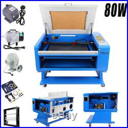 Ridgeyard 80W CO2 Laser Engraving Machine Engraver Cutter with Regular Rotary Axis