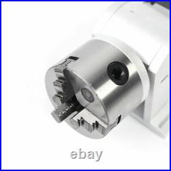 Rotary Axis CNC Chuck 80mm For Laser Marking Router Engraving Cutting Machine US