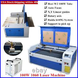 Ruida DSP 1060 100W Co2 Laser Cutter Engraver Machine Auto Focus Linear Guide US