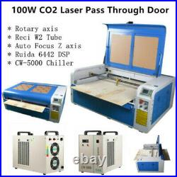 Ruida DSP CO2 100W Laser Cutting Engraver Machine XY Linear Guide CW5200 Chiller