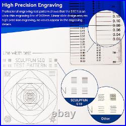 SCULPFUN S10 Laser Engraver Higher Accuracy Laser Engraving Machine Air Assist