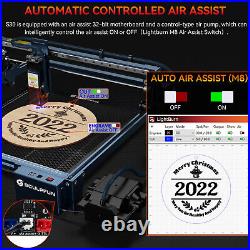 SCULPFUN S30 Laser Engraver Engraving Machine Cutter & Automatic Air-assist O2R4