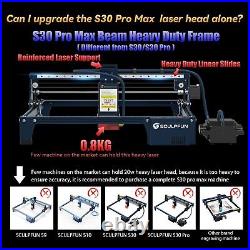 SCULPFUN S30 PRO MAX 20W Laser Engraver with Air Assist Kit Replaceable Lens G3C0