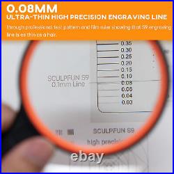 SCULPFUN S9 90W effect Laser Engraving Machine Cutter 410x420mm Full Metal J5N2