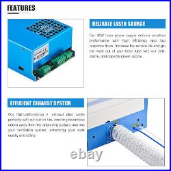 Secondhand 40W 12x 8 CO2 Laser Engraver Marker Machines Crafts USB Interface