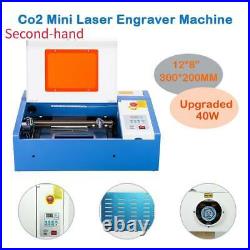 Secondhand 40W CO2 USB Laser Engraving Cutting Machine Engraver 30x20cm/12x8