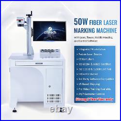 Secondhand 50W Fiber Laser Cutter 12x12 Laser Engraving Mobile Workstation