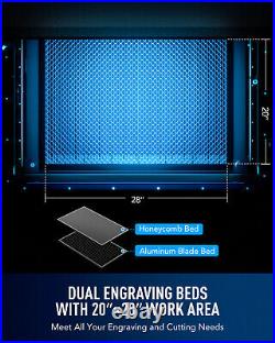 Secondhand 80W CO2 Laser Cutting Machine 28x20 Motorized Bed Autofocus AirAssist