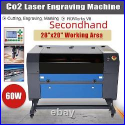 Secondhand CO2 Laser Engraver Cutting Engraving Marking Machine 60W 28x20