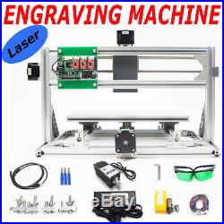 TOP 3 Axis 3018 GRBL Control CNC Router Milling Engraving Machine & 500mw Laser