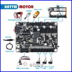 (US)3018-pro DIY CNC Router 10W Laser GRBL Wood Engraver Milling Cutting Machine