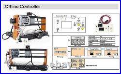 (US)3018-pro DIY CNC Router 10W Laser GRBL Wood Engraver Milling Cutting Machine