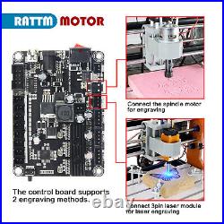 (US)3018-pro DIY CNC Router 10W Laser GRBL Wood Engraver Milling Cutting Machine