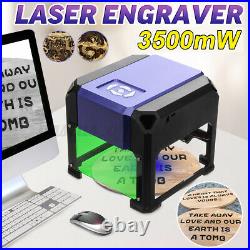 US 3500mW USB 3D Laser Engraving Cutting Machine Engraver CNC DIY Logo Printer