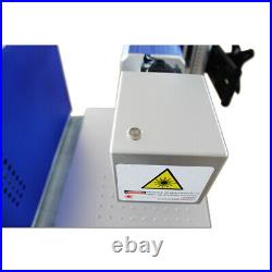 US Stock 30W Split Fiber Laser Marking Engraver with Rotary Axis and Ezcad, FDA