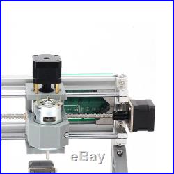 USB 3 Axis CNC Router Machine+500mW Laser Engraving Milling Plastic PCB PVC NEW