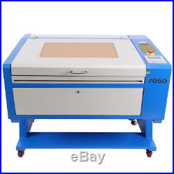 USB 60W CO2 Laser Cutter Engraving Cutting Machine 700x500mm With Rotary Axis