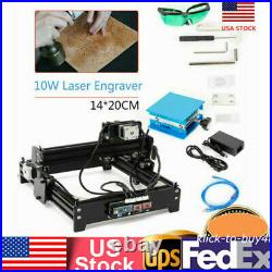 USB CNC Engraver Metal Laser Engraving Carving Machine DIY Desktop 10W US