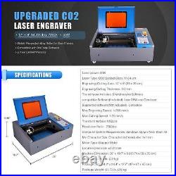 Upgraded 40W CO2 Laser Engraver Cutting Machine 12x 8 Cutter USB Red Dot K40