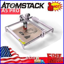 Upgraded ATOMSTACK A5 PRO 40W Laser Engraving Machine 450nm Print 410400mm