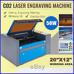 Upgraded Co2 Laser Engraver 50W 20x12 Cutter Cutting Engraving Marking Machine