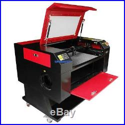 Used 100w CO2 Laser Engraver Cutter Machine Electric Lifting + Rotary Axis